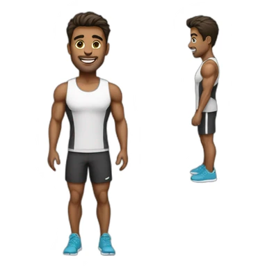 fitness coach male sticker