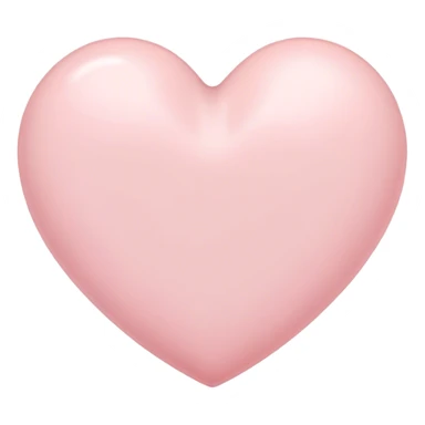 Light pastel pink heart sticker