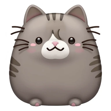 sad pusheen red heard it should be sad sticker