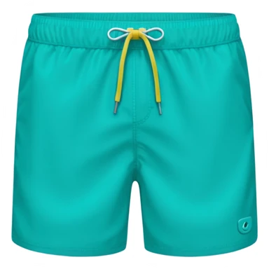 Teal swim shorts sticker