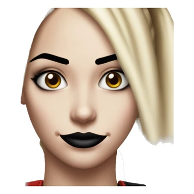 Harley Quinn girls face sticker