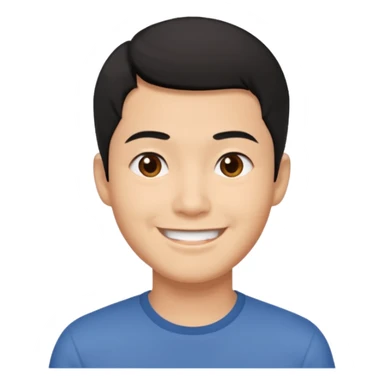 East Asian man sticker