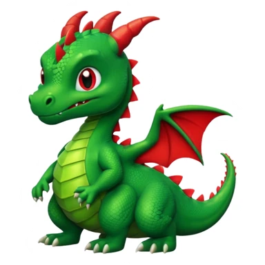 Cute cartoon dragon with the word fuck on it sticker