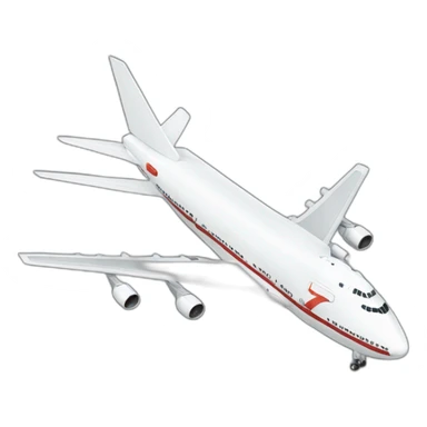 Avion beig 747 sticker