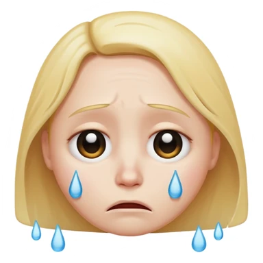 sob emoji but really uncanny sticker