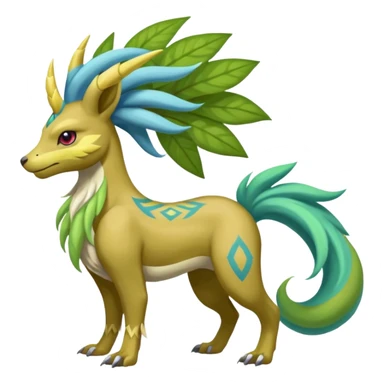 Tribal Colorful Fruity Gay Manectric-Skiddo-Suicune-Virizion-Zygarde-fusion-hybrid-creature  sticker