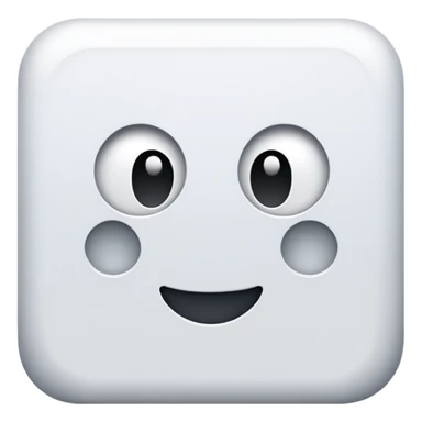 Blue backround an a sqware in the middle white sqware sticker