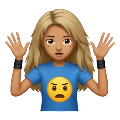 Headbanging girl sticker