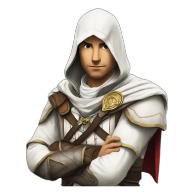 altair from assassins creed vvideogame sticker