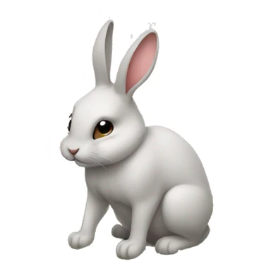 Rabit mogging sticker