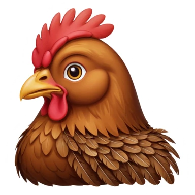 High resolution of A hen  sticker