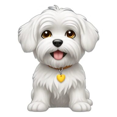 A Maltese pinching sticker