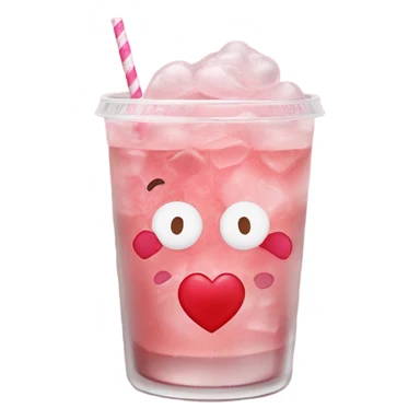 valentines themed iced americao sticker
