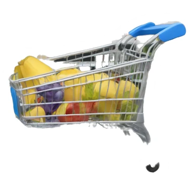 Chariot de supermarché vide sticker