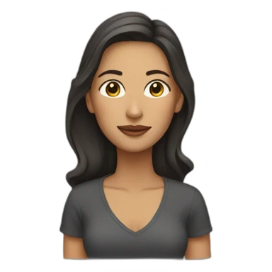 mujer en flow sticker