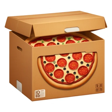 box of pepperoni sticker
