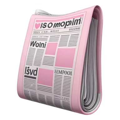  newspaper in pink  sticker
