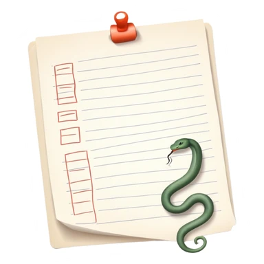 long curling to-do list paper looping up and down like a snake with tiny checkboxes fading into distance sticker