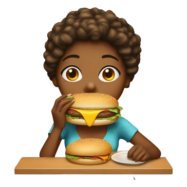 keyla eating BIG burger sticker