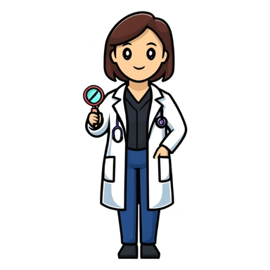 vet doctor woman sticker