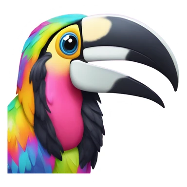 Lisa frank toucan ￼ sticker