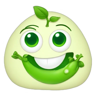 Happy pea sticker