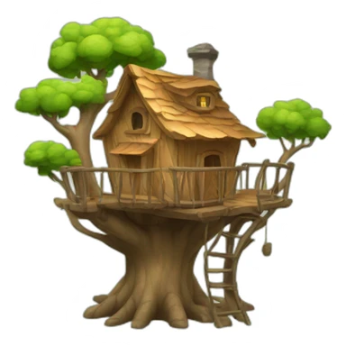 cute treehouse sticker