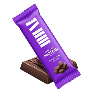 ESN black and purple protein bar packaging sticker