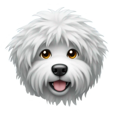 A dog in freezing weather sticker