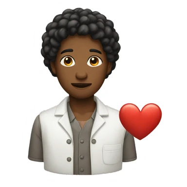 Black mending heart sticker