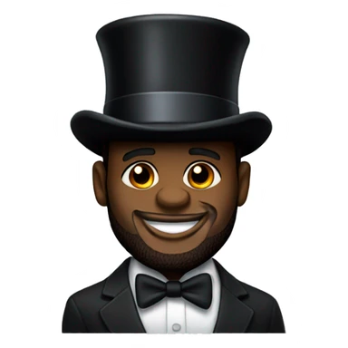 lebron james with a top hat sticker