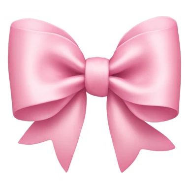 light pink bow on light pink bow sticker