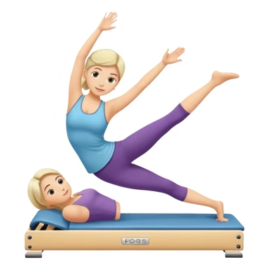  Girl playing pilates sticker