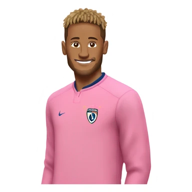 pink sweater on Neymar sticker