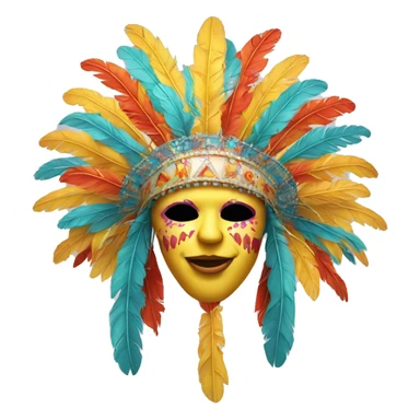 carnival headdress  sticker