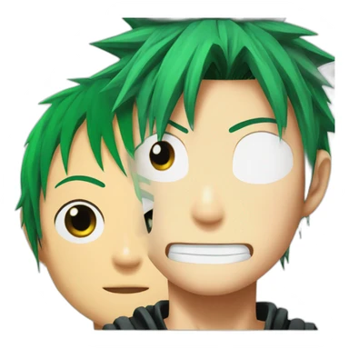 zoro + luffy sticker