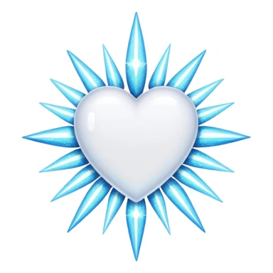 glitter white symbol of health + sticker