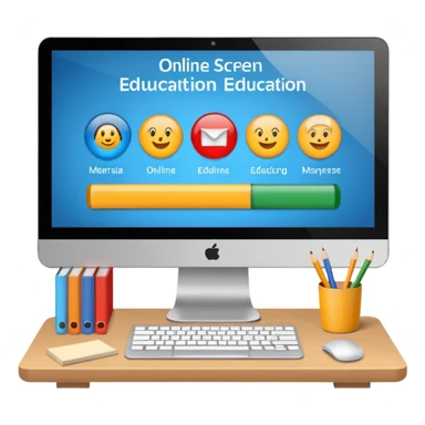 online education sticker