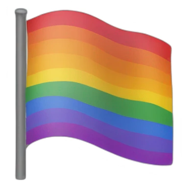 Flag lgbt with x in flag sticker