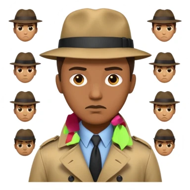 a detective film - several emojis sticker