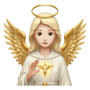 Aesthetic biblical faceless archangel sticker