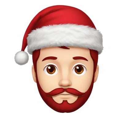SCOTTISH MAN WITH STUBBLE WITH XMAS HAT sticker