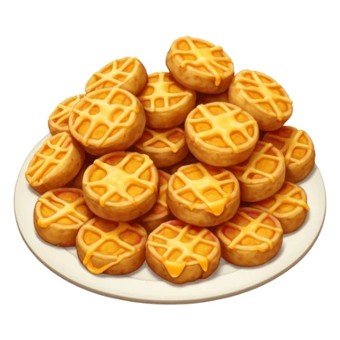 Crispy, coin-shaped tots filled with gooey cheese, savory bacon bits, and fluffy potatoes. sticker