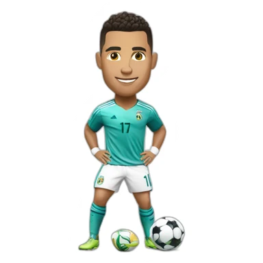 ronaldo doing the suiii sticker