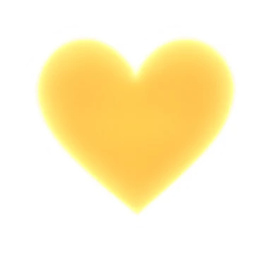 heart with a radiant golden glow sticker