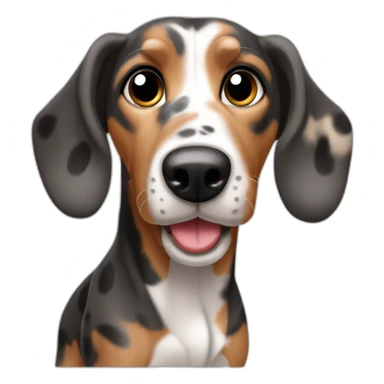 teckel merle sticker