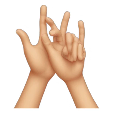 Hands doing heart with fingers sticker