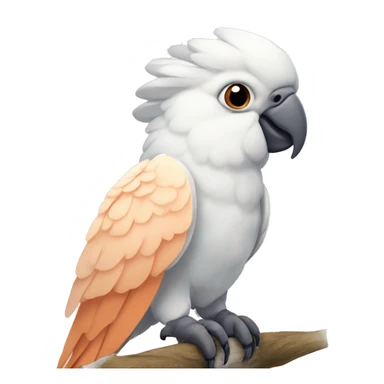 Goffins cockatoo with peach cheeks sticker