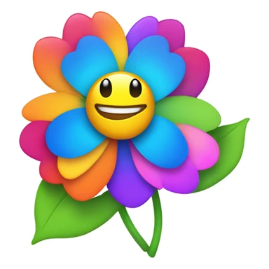 Happy flower  sticker