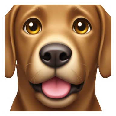 cute brown labrador dog  sticker